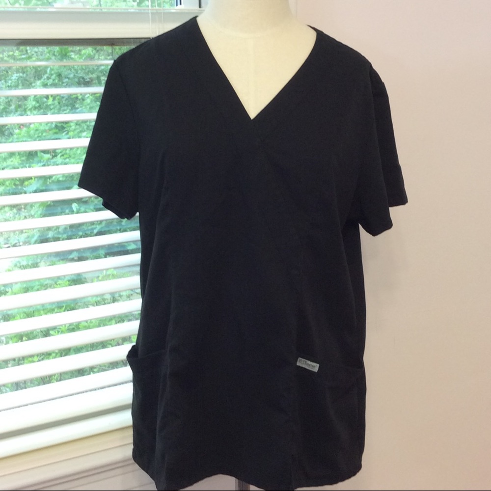 Grey's Anatomy Black scrub shirt size large